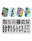 SHOPANTS płytki do stemplowania paznokci elementy chińskie wzory z wodnego świata Nail Art DIY Design płytka z obrazkiem wzornik