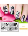BORN PRETTY płytki do tłoczenia paznokci nieregularna geometria pieczątka na paznokcie szablony szablony Design polski manicure 