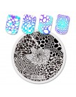 BeautyBigBang żel do paznokci Art Stamp szablon okrągły kwadratowy płytki do tłoczenia paznokci lody na lato wzór Nail Art Stamp
