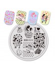 BeautyBigBang żel do paznokci Art Stamp szablon okrągły kwadratowy płytki do tłoczenia paznokci lody na lato wzór Nail Art Stamp