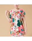 XL-5XL kobiety lato styl codzienne bluzki Flor odzież Plus rozmiar z krótkim rękawem kwiatowy Blusas koszula damska topy rosja 5