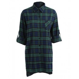 3XL 4XL 5XL Plus rozmiar jesienne topy koszule w szkocką kratę kobiety bluzki Tartan koszula z długim rękawem Baggy sprawdź bluz