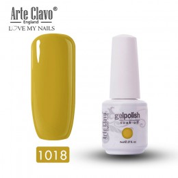 8ml Arte Clavo żel do paznokci lakier hybrydowy UV LED półtrwały lakier do paznokci niebieski kolory Soak Off żel lakier do pazn
