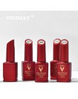 VINIMAY marka czerwony żelowy lakier do paznokci vernis semi permanent UV żel do paznokci Lak Primer Soak Off żel do malowania p