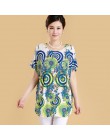 XL-5XL kobiety lato styl codzienne bluzki Flor odzież Plus rozmiar z krótkim rękawem kwiatowy Blusas koszula damska topy rosja 5