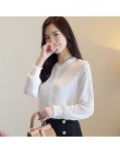 Moda kobieta bluzki 2019 wiosna z długim rękawem koszule damskie biała bluzka topy odzież do pracy biurowej kobiety bluzka koszu
