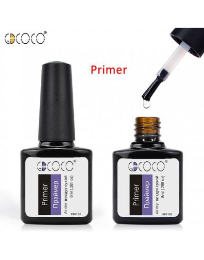 86102 Soak Off Primer Gel GDCOCO 8ml lakier do paznokci płaszcz podstawowy warstwa wierzchnia matowy lakier żelowy Ultra Bond b