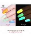 Saviland świecące w ciemności Nail Art brokatowy lakier żelowy świecący neon żelowy lakier do paznokci lato fluorescencyjne usuw