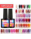 (Wybierz 10) ROSALIND 10ML zestaw żel do paznokci świeży kolor Soak off UV Nail artystyczny manicure Primer żelowy lakier do paz