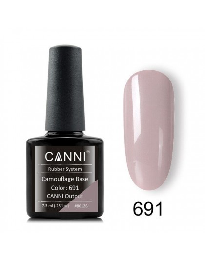 CANNI supply new arrival soak off gelpolish lakier kolorowy storng led długotrwały nude różowy kamuflaż gumowy żel bazowy