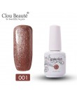 Clou Beaute 15ml żelowy lakier do paznokci uv 244 kolorów lakier Glitter podkład top coat lakier do paznokci vernis semi permana