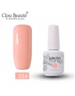 Clou Beaute 15ml żelowy lakier do paznokci uv 244 kolorów lakier Glitter podkład top coat lakier do paznokci vernis semi permana