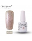 Clou Beaute 15ml żelowy lakier do paznokci uv 244 kolorów lakier Glitter podkład top coat lakier do paznokci vernis semi permana