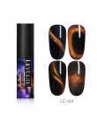 LILYCUTE 5ML 9D kameleon świecący kot oko Soak Off magnetyczny żel uv do dekoracji paznokci polski lakier nail Art baza Top