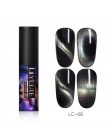 LILYCUTE 5ML 9D kameleon świecący kot oko Soak Off magnetyczny żel uv do dekoracji paznokci polski lakier nail Art baza Top