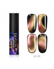 LILYCUTE 5ML 9D kameleon świecący kot oko Soak Off magnetyczny żel uv do dekoracji paznokci polski lakier nail Art baza Top