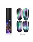 LILYCUTE 5ML 9D kameleon świecący kot oko Soak Off magnetyczny żel uv do dekoracji paznokci polski lakier nail Art baza Top