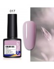 Żelowy lakier do paznokci kolory 8ml Soak Off Semi Permanant lakier UV DIY zdobienie paznokci dekoracje kolorowy lakier do pazno