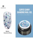 SAVILAND błyszczące diament żelowy lakier do paznokci Super Glitter 6ml różowe złoto holograficzny żele do paznokci lakier do sa