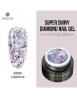 SAVILAND błyszczące diament żelowy lakier do paznokci Super Glitter 6ml różowe złoto holograficzny żele do paznokci lakier do sa