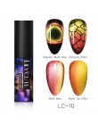 LILYCUTE 5ML 9D kameleon świecący kot oko Soak Off magnetyczny żel uv do dekoracji paznokci polski lakier nail Art baza Top