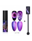 LILYCUTE 5ML 9D kameleon świecący kot oko Soak Off magnetyczny żel uv do dekoracji paznokci polski lakier nail Art baza Top