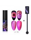 LILYCUTE 5ML 9D kameleon świecący kot oko Soak Off magnetyczny żel uv do dekoracji paznokci polski lakier nail Art baza Top