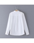 GOPLUS 2020 biała bluzka koszula damska bawełniane damskie topy i bluzki kołnierz stójka w stylu Vintage Blusas Mujer De Moda 20
