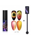 LILYCUTE 5ML 9D kameleon świecący kot oko Soak Off magnetyczny żel uv do dekoracji paznokci polski lakier nail Art baza Top