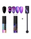 LILYCUTE 5ML 9D kameleon świecący kot oko Soak Off magnetyczny żel uv do dekoracji paznokci polski lakier nail Art baza Top