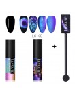 LILYCUTE 5ML 9D kameleon świecący kot oko Soak Off magnetyczny żel uv do dekoracji paznokci polski lakier nail Art baza Top