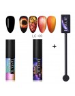 LILYCUTE 5ML 9D kameleon świecący kot oko Soak Off magnetyczny żel uv do dekoracji paznokci polski lakier nail Art baza Top