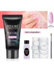 ROSALIND Poly zestaw żel do paznokci do paznokci artystyczny Design rozszerzenie żel odbudowujący do Manicure Polygel zestaw do 