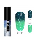 LILYCUTE 5ml temperatura zmiana koloru żel do paznokci termiczny żelowy lakier do paznokci Soak Off UV długotrwały lakier do paz