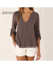 Jocoo Jolee modna damska bluzka 2019 kobieta Plus rozmiar 5XL szyfonowa bluzka z długim rękawem elegancka dama luźne góra Chic k