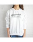 BE THE LIGHT bluzy damskie z długim rękawem topy swetry ubrania kobieta jesień zima bluzy