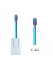 Diamentowe wiertła do paznokci Rainbow Coating Carbide Cuticle frez elektryczny młynek do Manicure Pedicure CHCD01-27