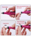 Elektryczny zestaw do paznokci tipsy maszyna do Manicure elektryczny ołówek do makijażu paznokci Pedicure 6 bitów zestaw narzędz