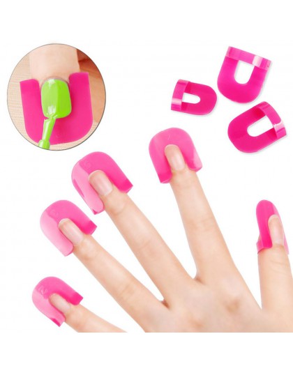 Gorąca sprzedaż paznokci Protector pokrywa narzędzia do Manicure na osłona palca polski paznokci tarcza Protector 10 rozmiarów p