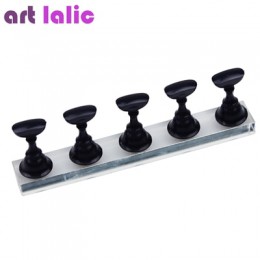 5 sztuk stojak prezentacyjny do treningu zdobienia paznokci szachownica porady magnetyczne biały czarny praktyka zestaw świeczni