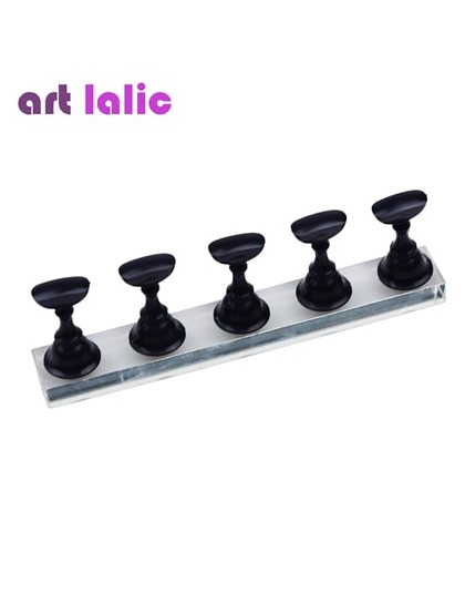 5 sztuk stojak prezentacyjny do treningu zdobienia paznokci szachownica porady magnetyczne biały czarny praktyka zestaw świeczni