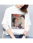 Jesień i zima nowy nabytek 2019 Harajuku Vintage parodia księżniczka bluzy z grafiką estetyczne śmieszne kreskówki z kapturem bl