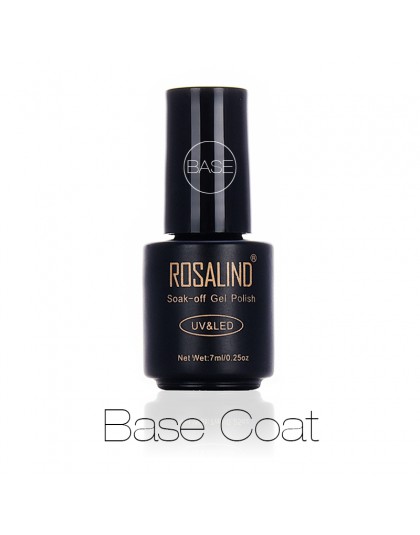 Rosalind Nail płaszcz podstawowy 7ml Shiny Sealer Manicure Soak Off UV Top baza długotrwałe paznokcie podkładowe lakiery żelowe