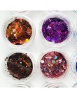 Holograficzny masywny brokat 24 kolory łącznie 140g twarz ciało oko włosy paznokci festiwal Chunky holograficzny brokat