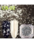 1 sztuk płatki aluminiowe cekiny brokat do paznokci nieregularne lustro Chrome Pigment Paillette folia Manicure paznokci dekorac