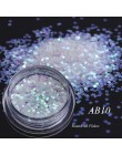 1 box holograficzny Glitter Mix gwiazda okrągłe płatki serca syrenka lustro nieregularne błyskotka cekiny 3D dekoracja paznokci 