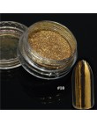 1 sztuk srebrne lustro magiczny proszek pigmentowy Manicure pył błyszczący żel polski Nail Art Glitter Chrome proszek płatek dek