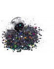 Holograficzny masywny brokat 24 kolory łącznie 140g twarz ciało oko włosy paznokci festiwal Chunky holograficzny brokat