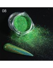 Laser holograficzny paznokcie z brokatem Art Pigment Shining Gradient zanurzenie cekiny lustro Chorme SpangleNail polski pył LY1
