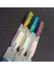 3 słoiki/zestaw Aurora brokat syrenka jednorożec cekiny 3D paznokci chromowane artystyczne Pigment brokat do paznokci dekoracja 